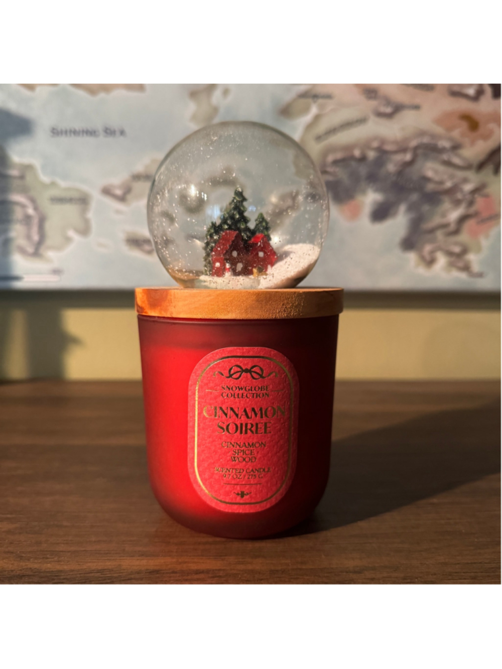 Kirkland’s Cinnamon Soiree Snow Globe Candle | 9.7 oz